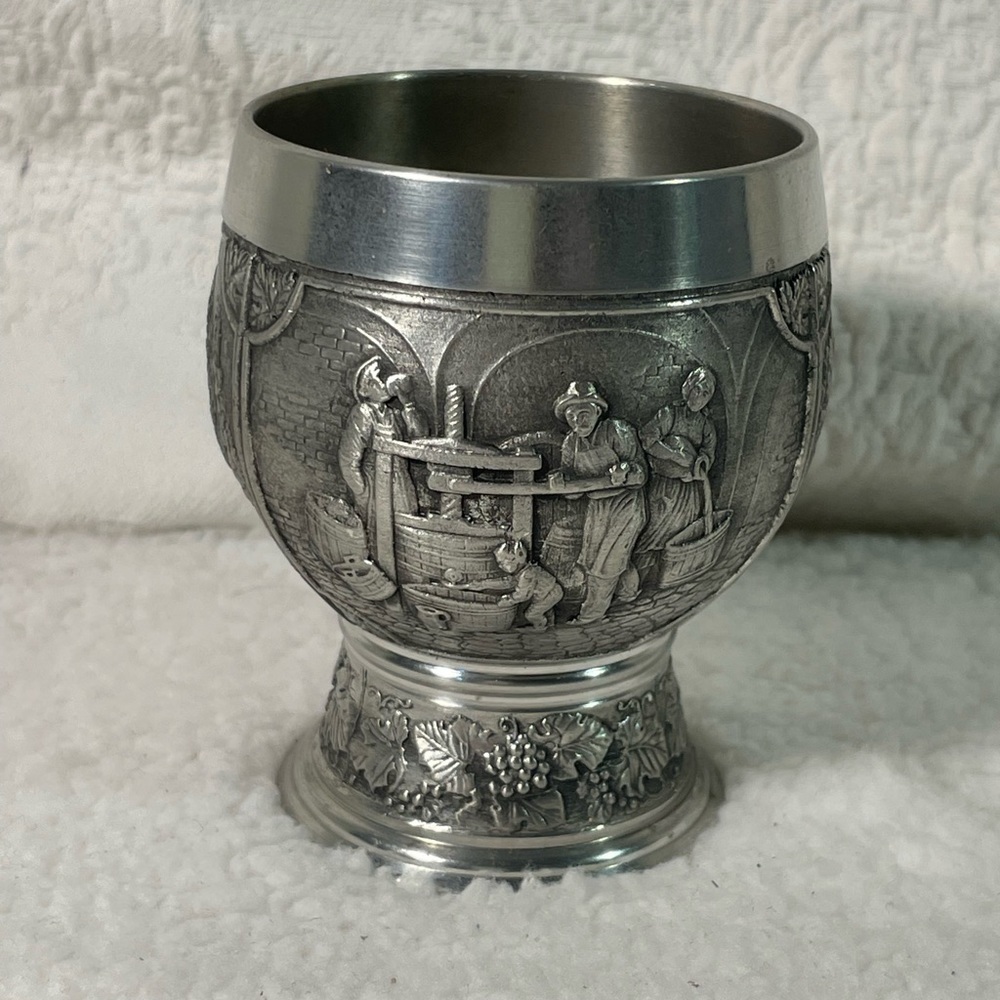 SKS Artina Pewter Wine Goblet Handmade in Germany